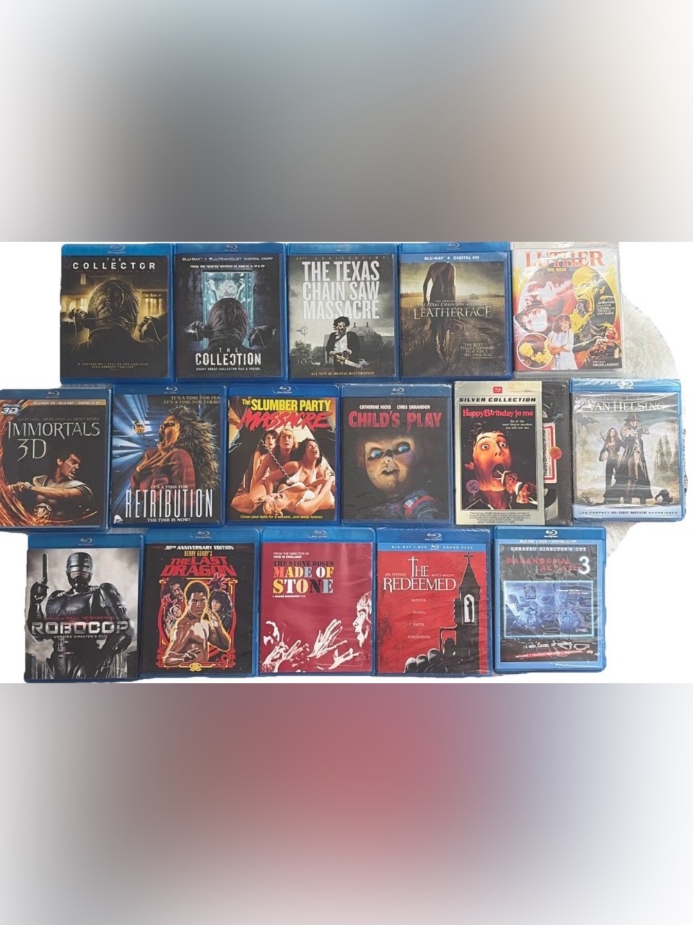 Assorted Blu-ray Movie Collection - Blue Cases